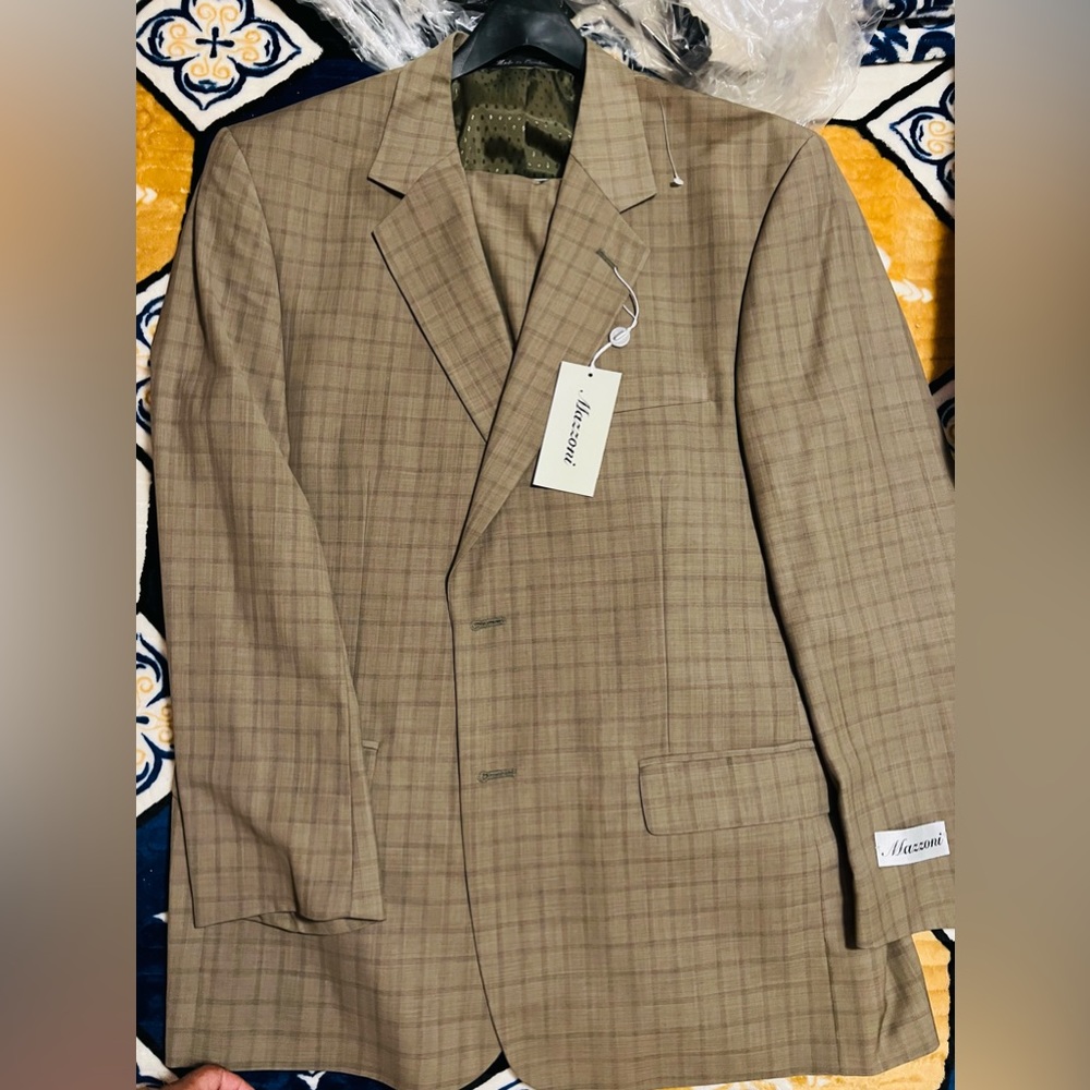 MAZZONI - Men suit 2 pieces Size 44R/38W